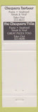 Matchbook Cover - Chequers Villa Tamworth NH Center Harbor