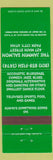 Matchbook Cover - Jammer Salmon Park City UT