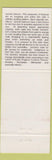 Matchbook Cover - Jammer Salmon Park City UT