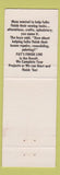 Matchbook Cover - Pat's Finish Line Newport OR