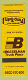 Matchbook Cover - Bosselman Truck Stop Grand Island NE oil gas