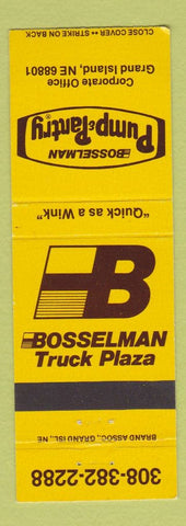 Matchbook Cover - Bosselman Truck Stop Grand Island NE oil gas