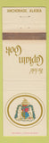 Matchbook Cover - Hotel Captain Cook Anchorage AK