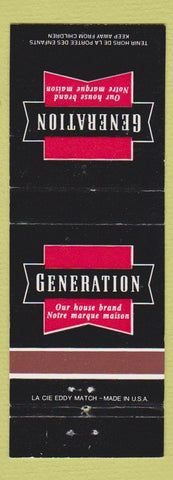 Matchbook Cover - Generation  Supermarket Grocery