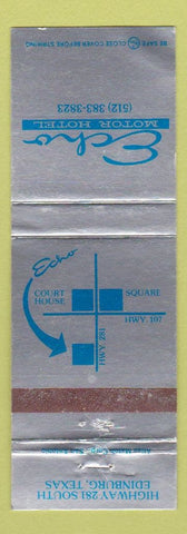 Matchbook Cover - Echo Motor Hotel Edinburg TX