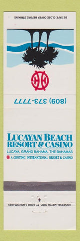 Matchbook Cover - Lucayan Beach Resort Casino Grand Bahama Cayman Islands
