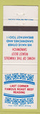 Matchbook Cover - Last Corner Famous Roast Beef Reading
