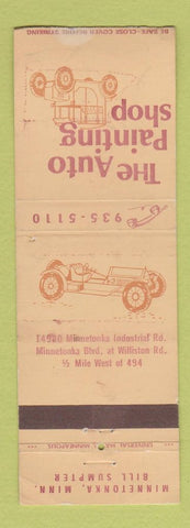 Matchbook Cover - Auto Painting Shop Minnetonka MN WEAR
