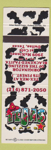 Matchbook Cover - Tejas Mexican Food Dallas TX