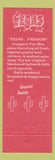 Matchbook Cover - Tejas Mexican Food Dallas TX