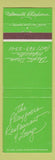 Matchbook Cover - Playgoers Restaurant Lounge Falmouth MA?