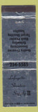 Matchbook Cover - Lafayette Shooters Supply Guns POOR BACK
