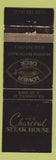 Matchbook Cover - Charcoal Steak House Seafood NO TOWN