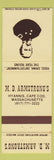 Matchbook Cover - MD Armstrong's Hyannis Cape Cod MA