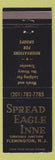 Matchbook Cover - Spread Eagle Inne Flemington NJ