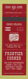 Matchbook Cover - Frontir Corner Coulee City WA