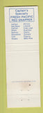Matchbook Cover - Captain's Broiler Seafood Restaurant Arcadia CA WEAR
