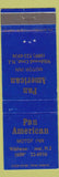 Matchbook Cover - Pan American Motor Inn Wildwood Crest NJ WEAR