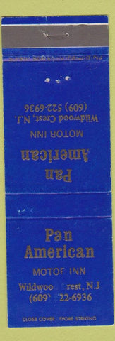 Matchbook Cover - Pan American Motor Inn Wildwood Crest NJ WEAR