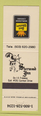Matchbook Cover - Sherwood Inn Lake Oswego OR