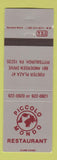 Matchbook Cover - Piccolo Mound Restaurant Pittsburgh PA
