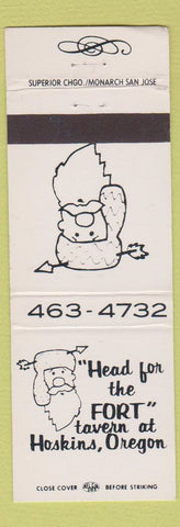 Matchbook Cover - Fort Tavern Hoskins OR