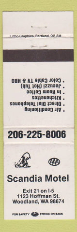Matchbook Cover - Scandia Motel Woodland WA