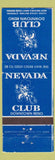 Matchbook Cover - Nevada Line Casino Reno NV