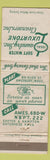 Matchbook Cover - Luxurtone Cleansers Amesbury MA WORN