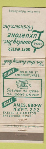 Matchbook Cover - Luxurtone Cleansers Amesbury MA WORN