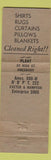 Matchbook Cover - Luxurtone Cleansers Amesbury MA WORN