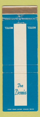 Matchbook Cover - The Dennis Hotel Motel  Atlantic City NJ