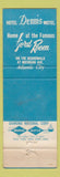 Matchbook Cover - The Dennis Hotel Motel  Atlantic City NJ
