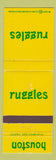 Matchbook Cover - Ruggles Houston TX