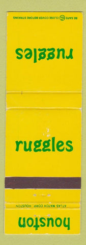 Matchbook Cover - Ruggles Houston TX