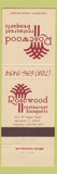 Matchbook Cover - Rosewood Restaurant Rosemont IL