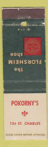 Matchbook Cover - Florsheim Shoes Pokorny's WEAR