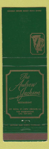Matchbook Cover - Andrew Jackson Restaurant New Orleans LA