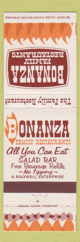 Matchbook Cover - Bonanza Family Restaurants