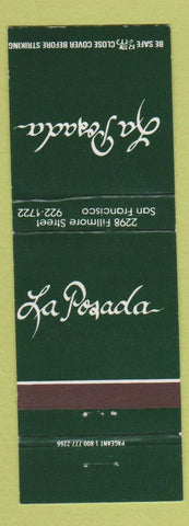 Matchbook Cover - LA Posada San Francisco CA