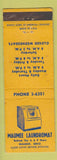 Matchbook Cover - Maumee Laundromat Maumee OH
