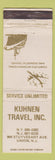 Matchbook Cover - Kuhnen Travel Union NJ WEAR
