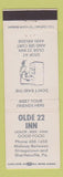 Matchbook Cover - Olde 22 Inn Shartlesville PA