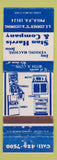 Matchbook Cover - Stan Harris Vending Philadelphia PA