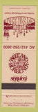 Matchbook Cover - Yellow Submarine Beef and Burgundy Pittsburgh Corapolis PA