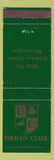 Matchbook Cover - Urban Club Philadelphia PA