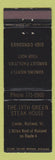 Matchbook Cover - 19th Green Steak House Rutland VT