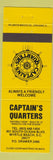 Matchbook Cover - Captain's Quarters Myrtle Beach SC