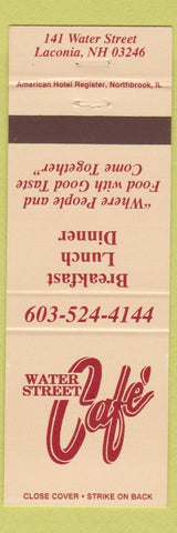 Matchbook Cover - Water Street Cafe Laconia NH
