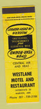 Matchbook Cover - Westlane Motel Restaurant Marion AR